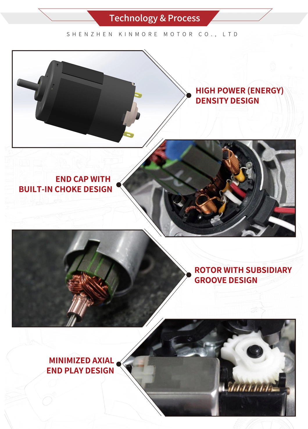 Kinmore Small 12V 3800rpm 12 100W 120W 130W Motor Modelscraft RS 550 RS 545 17148 RS550sh6334 Brush DC Motor for Mini Chainsaw